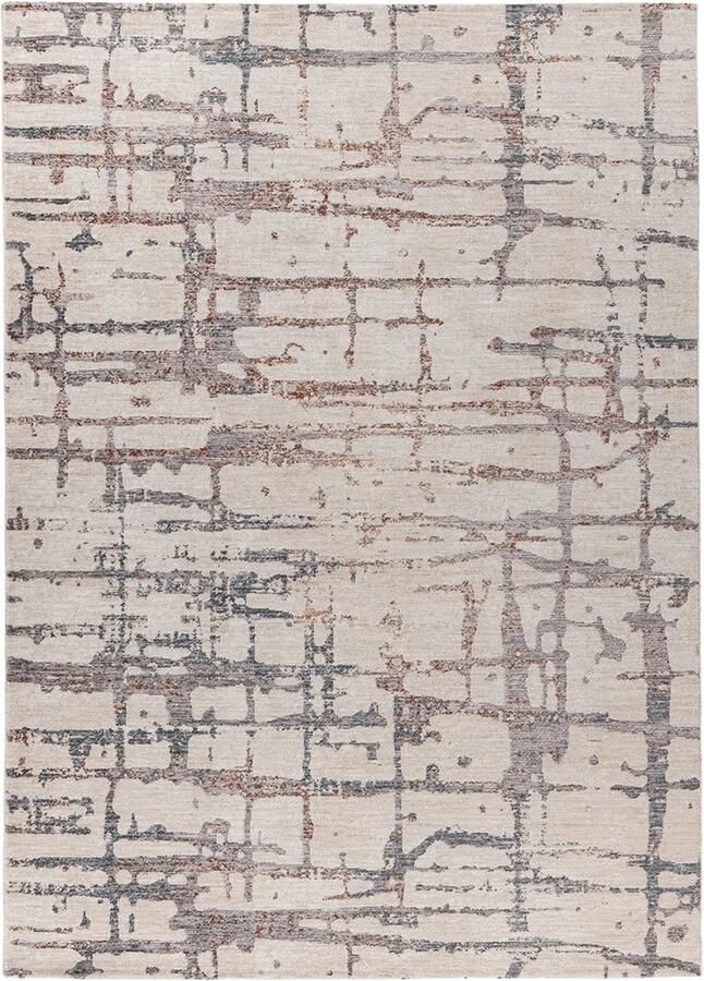 Dutch XXL Modern Vloerkleed Tapijt Jaka Abstract Crème Multi 160x230 cm