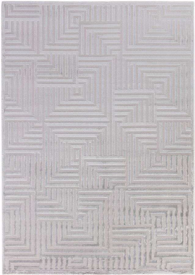 Dutch XXL Sahara Hoogpolig Vloerkleed Silver Verfijnde Kwaliteit 200x290 cm