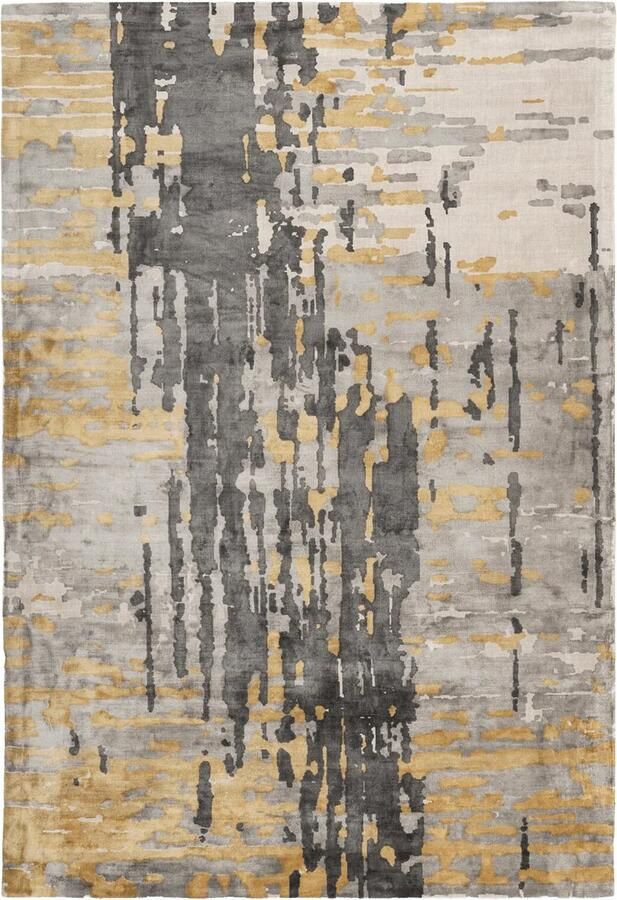 Dutch XXL Modern Vloerkleed Tapijt Sinai Abstract Grijs Blauw 160x230 cm