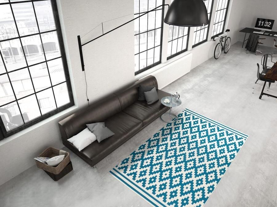 Dutch XXL Now! 325 Weiß Türkis 120x170 cm