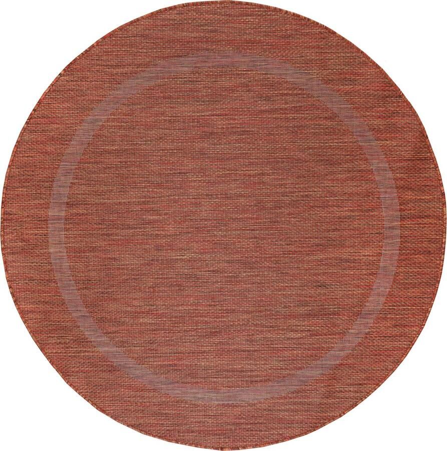 Dutch XXL Relax Rond Laagpolig Vloerkleed Copper Verfijnde Kwaliteit 120x120 cm