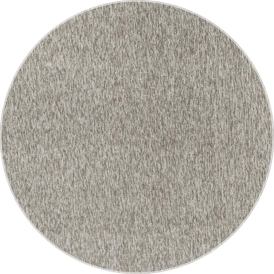 Dutch XXL Nizza Rond Laagpolig Vloerkleed Beige Verfijnde Kwaliteit 120x120 cm