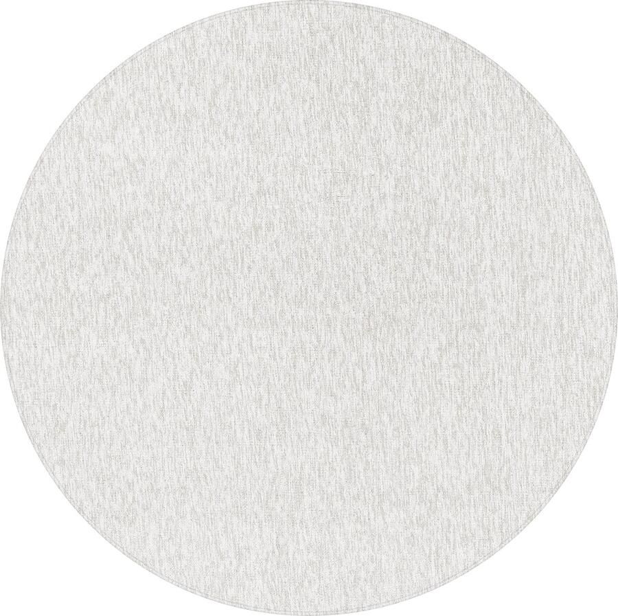 Dutch XXL Nizza Rond Laagpolig Vloerkleed Cream Verfijnde Kwaliteit 120x120 cm