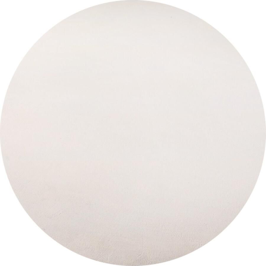 Dutch XXL Sky Rond Laagpolig Vloerkleed Cream Verfijnde Kwaliteit 200x200 cm