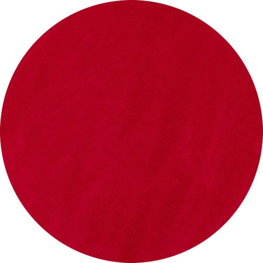 Dutch XXL Sky Rond Laagpolig Vloerkleed Red Verfijnde Kwaliteit 200x200 cm