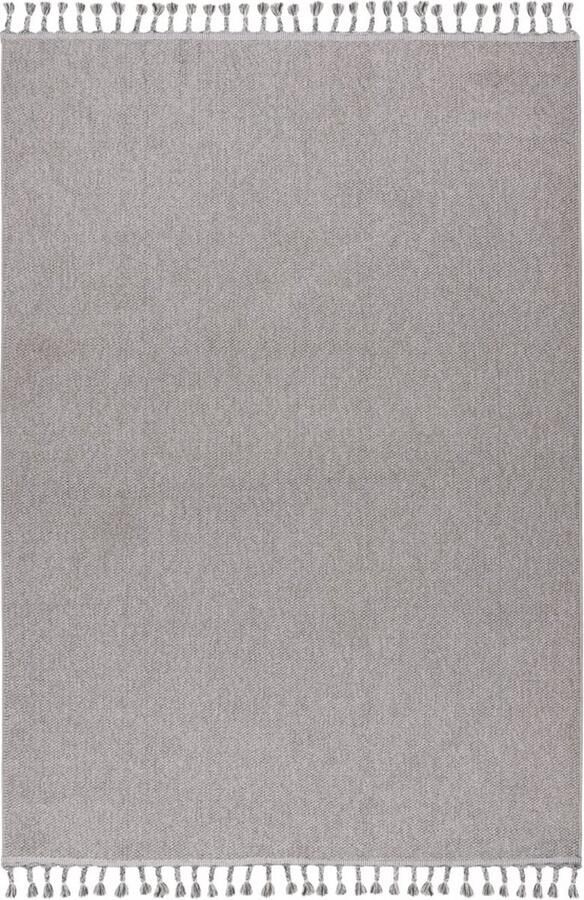 Dutch XXL Tunis Laagpolig Vloerkleed Silver Hoogwaardige Kwaliteit 200x290 cm