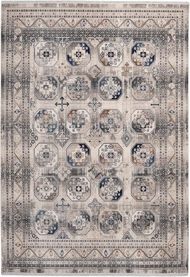 Dutch XXL Vintage Vloerkleed Tapijt Anouk Geometrisch Multikleur 80x150 cm