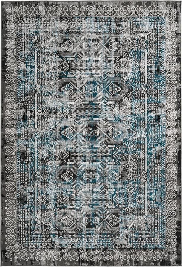 Dutch XXL Vintage Vloerkleed Tapijt Ariya Verweerd Blauw 160x230 cm