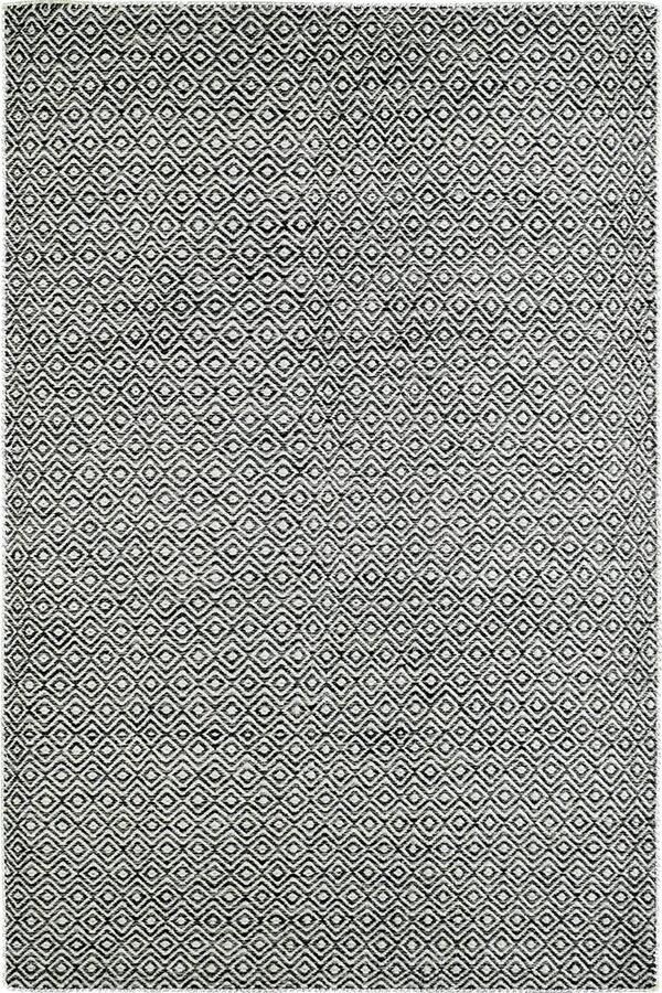 Dutch XXL Wollen Vloerkleed Tapijt Bombay Ruiten Antraciet 160x230 cm