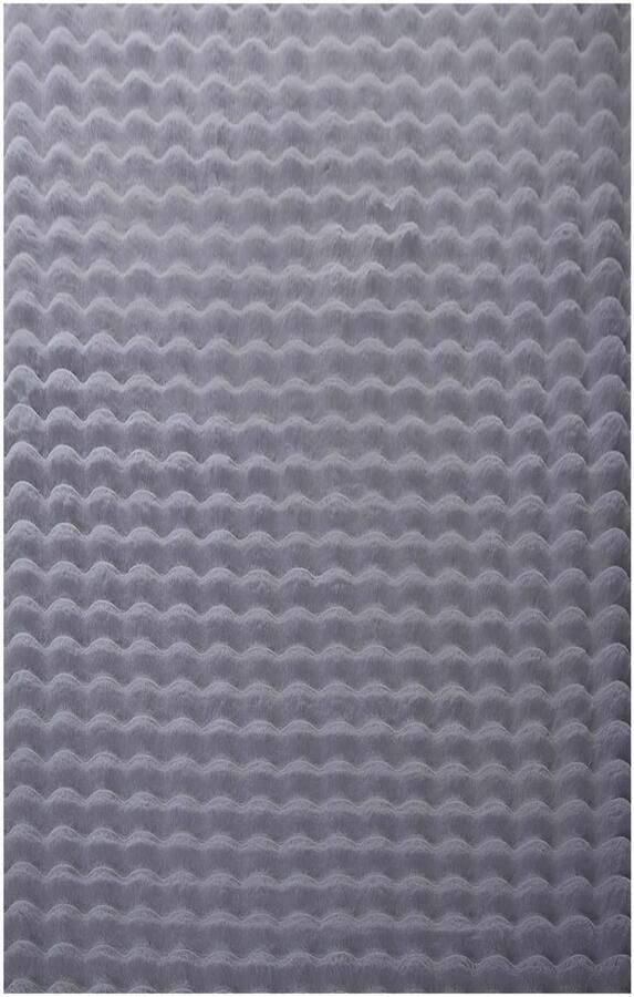 Dutch XXL Ambiance Hoogpolig Vloerkleed Grey Verfijnde Kwaliteit 200x290 cm