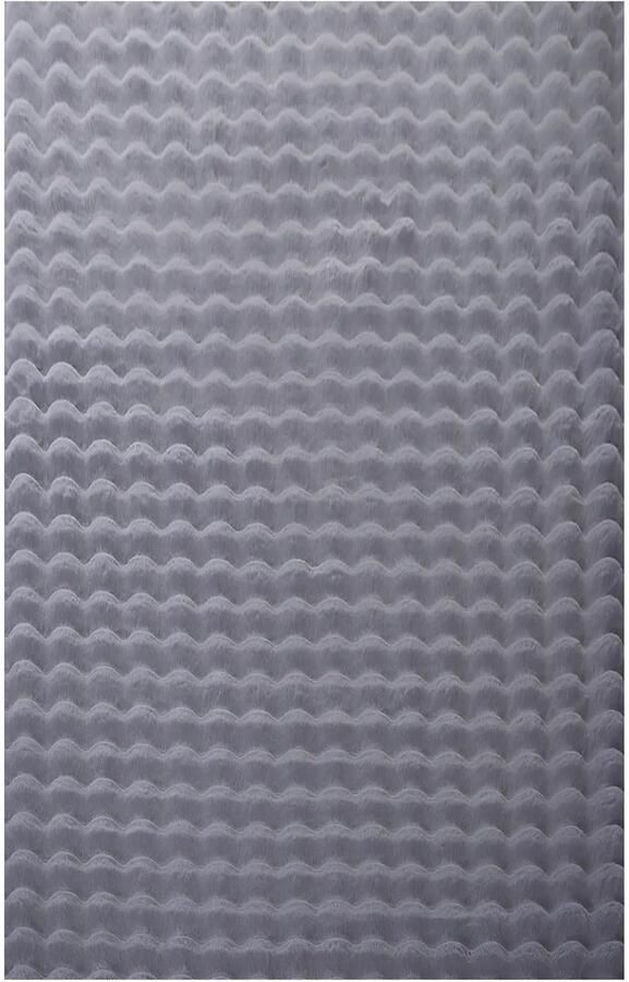 Dutch XXL Ambiance Hoogpolig Vloerkleed Grey Verfijnde Kwaliteit 80x150 cm