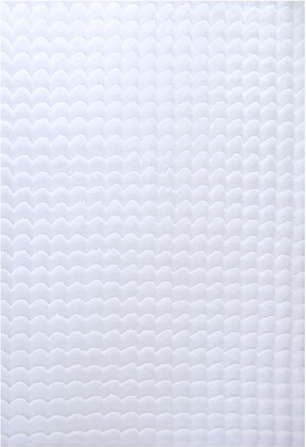 Dutch XXL Ambiance Hoogpolig Vloerkleed White Verfijnde Kwaliteit 200x290 cm
