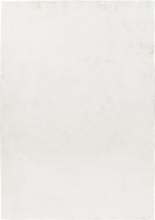 Dutch XXL Zacht Hoogpolig Vloerkleed Tapijt Pouffy Crème 240x340 cm