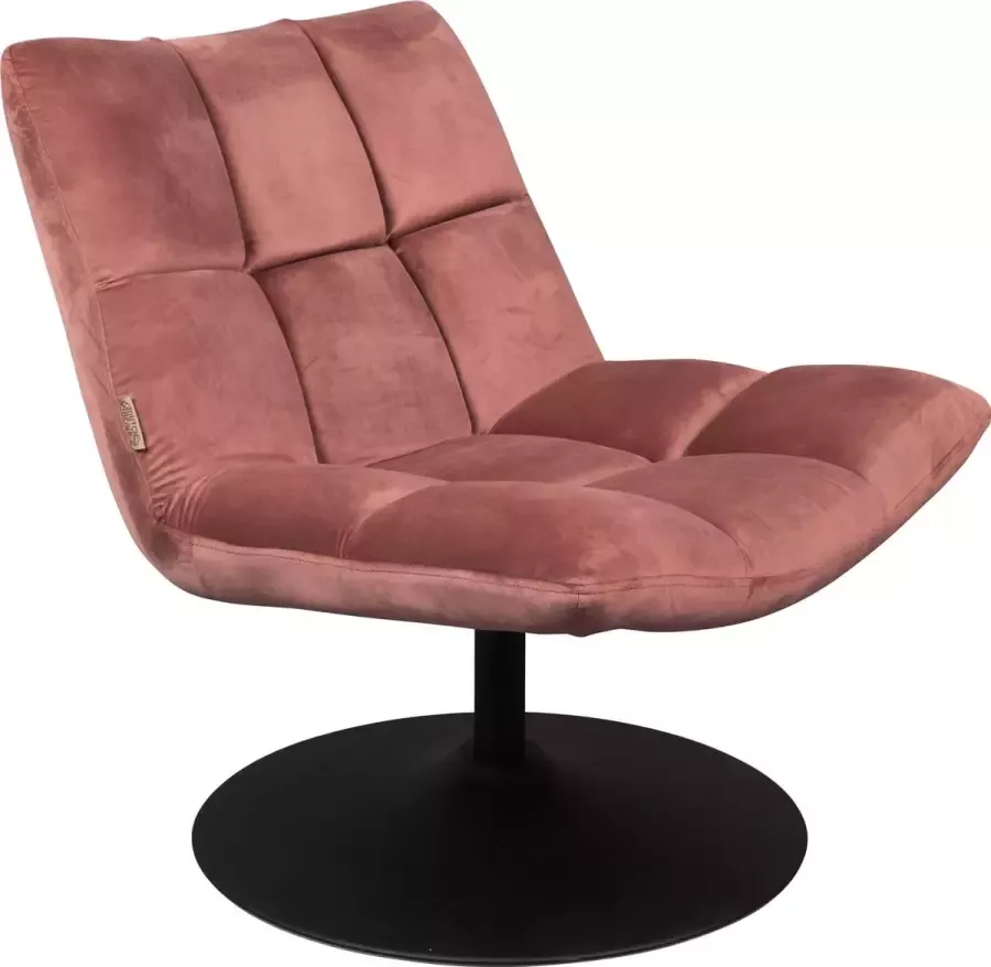 Dutchbone lounge chair bar velvet old pink - Foto 1