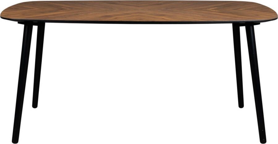 Dutchbone Eettafel Clover Notenhout 165 x 90cm Bruin - Foto 1
