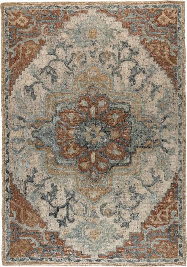 Dutchbone Amori Vloerkleed Blauw Bruin 160x230