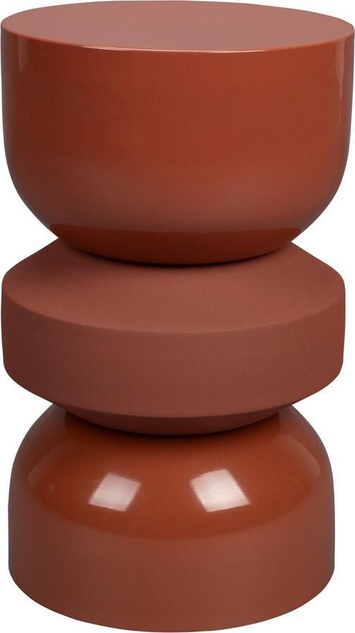 Dutchbone Apollo Kruk Bijzettafel Terra Bruin