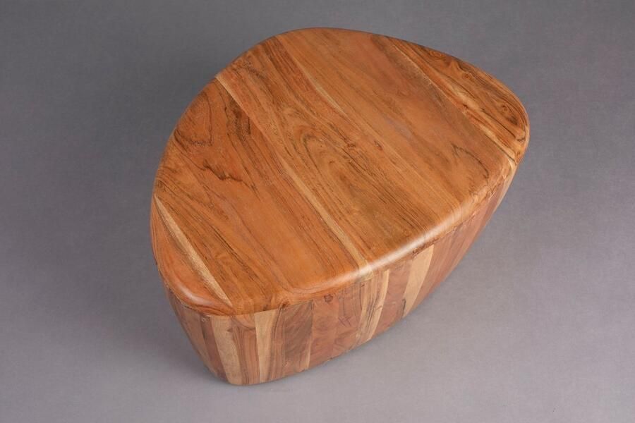 Dutchbone Organische Salontafel Ayla Acaciahout 58 x 45cm Bruin - Foto 4