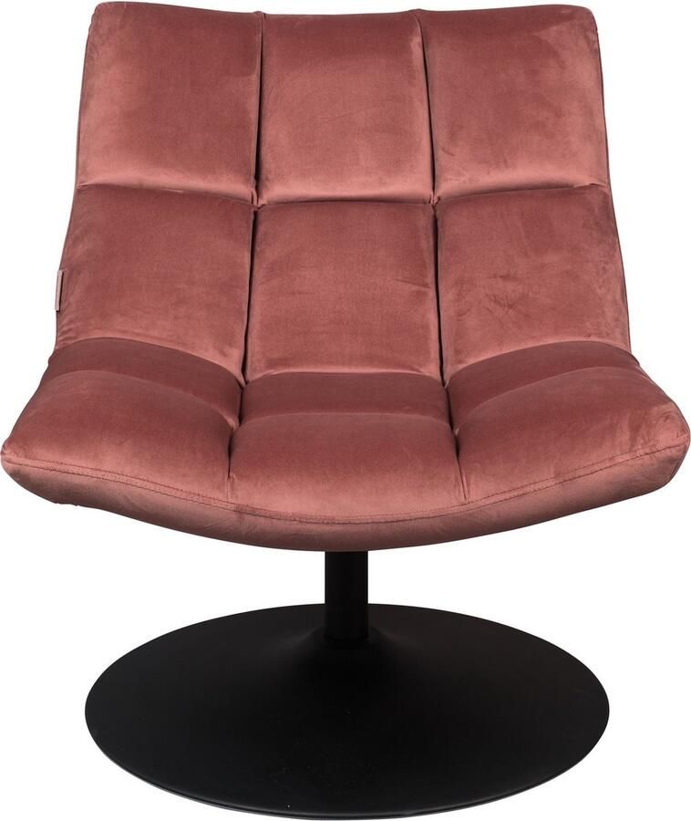Dutchbone lounge chair bar velvet old pink - Foto 2
