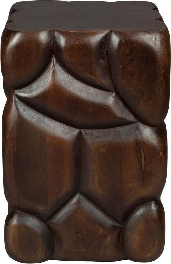 Dutchbone Krukje Bijzettafel Brooklyn Mangohout 30 x 30cm Bruin - Foto 3