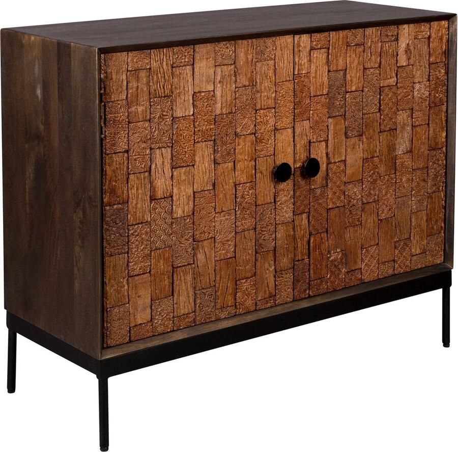 Dutchbone Chisel Dressoir Mangohout Metaal Multi colour - Foto 2