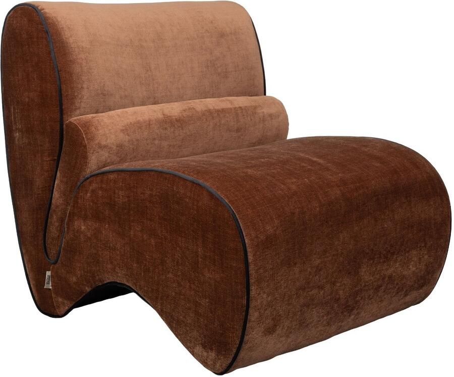 Dutchbone fauteuil Donna donkerbruin