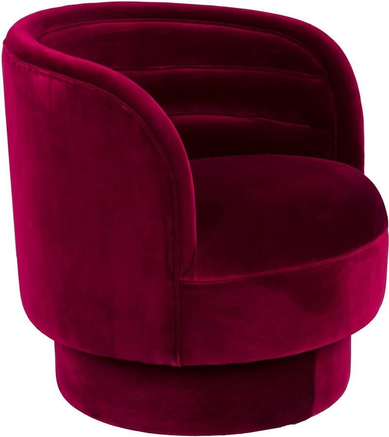 Dutchbone Dorothy Fauteuil Velvet Rood - Foto 1