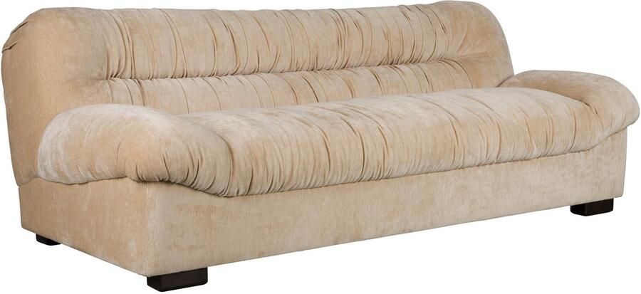Dutchbone Douglas 3-zitsbank Velours Beige - Foto 3