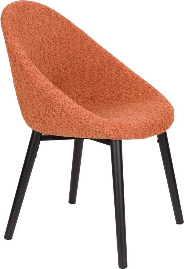 Dutchbone Fenna Eetkamerstoelen Terra Set van 2 Rood