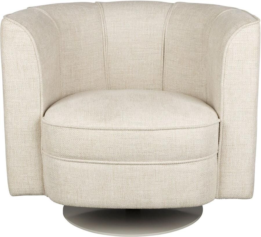 Dutchbone Flower Fauteuil Draaistoel Beige