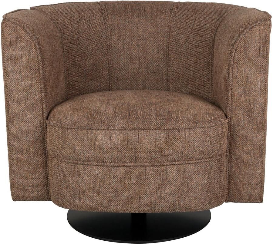 Dutchbone Flower Fauteuil Draaistoel Bruin