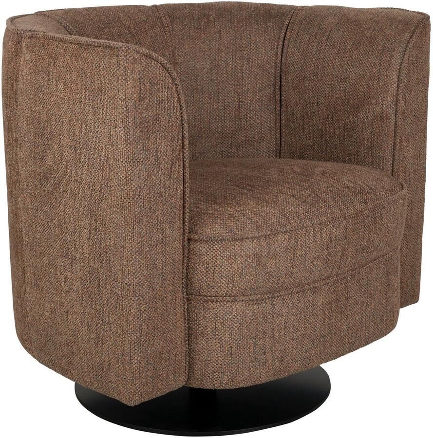Dutchbone Flower Fauteuil Draaistoel Bruin