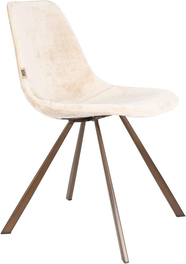 Dutchbone Franky Eetkamerstoelen Beige Set van 2 - Foto 3