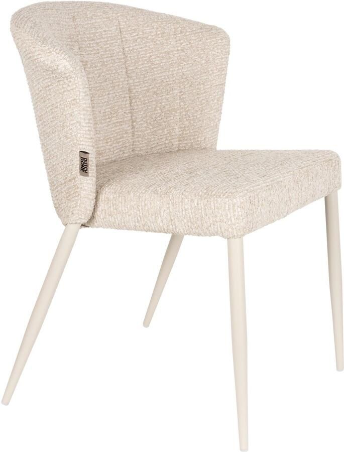 Dutchbone Georgia Eetkamerstoelen Beige Set van 2