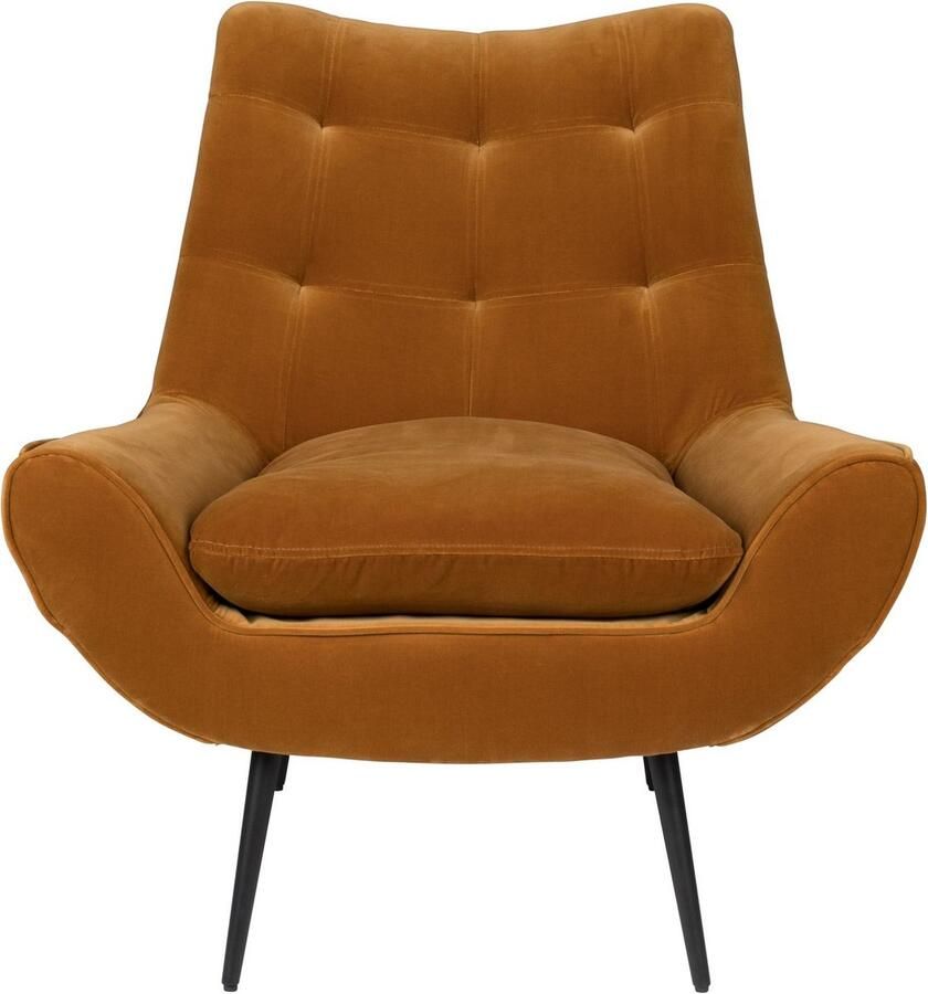 Dutchbone Glodis Loungestoel Whiskey Bruin