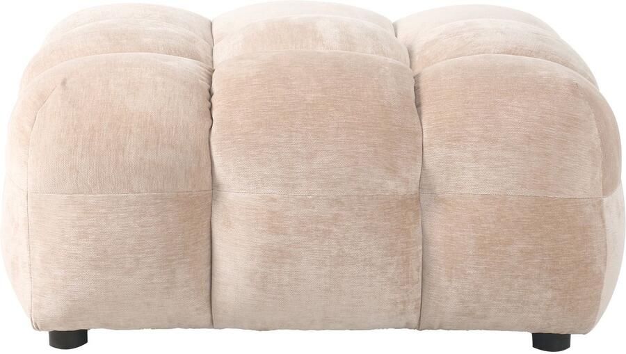 Dutchbone Hackman Hocker Velours Beige