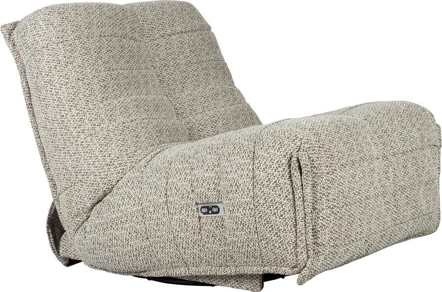 Dutchbone Verstelbare Fauteuil Hamilton Chenille Cappuccino - Foto 4