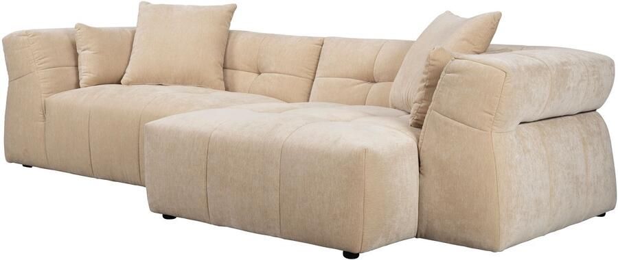 Dutchbone Hodge Bank met Chaise Longue Rechts Beige