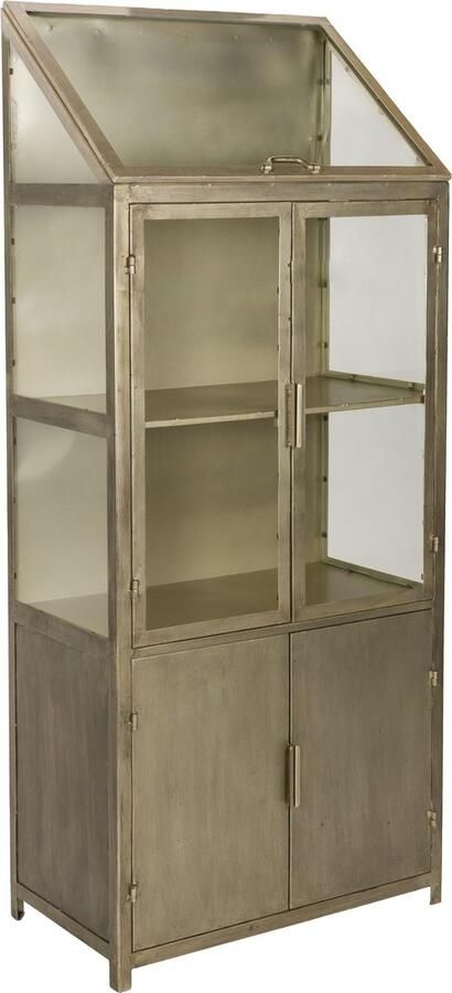 Dutchbone Vitrinekast Monviso 151 x 64cm Goud - Foto 3