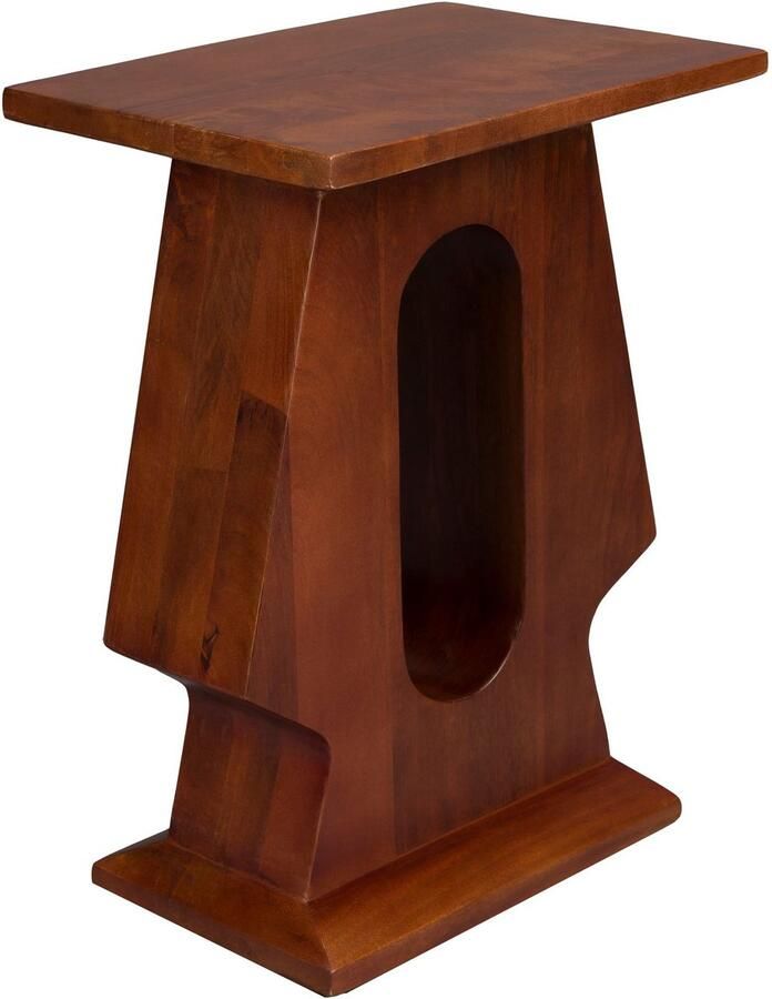 Dutchbone Pilaster Bijzettafel Rechthoek Mangohout Bruin