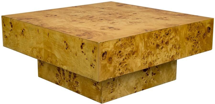 Dutchbone Salontafel Quinn Eucalyptushout 90 x 90cm Bruin Vierkant