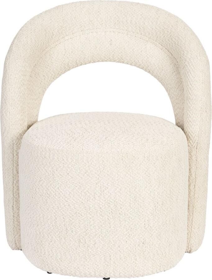 Dutchbone Draaifauteuil Seina Bouclé Beige