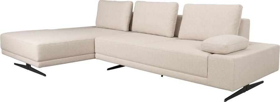 Dutchbone Shelly 3-zitsbank Links Chaise Longue Off-White Wit}