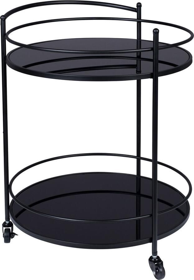 Dutchbone Solos Trolley Bijzettafeltje Zwart - Foto 2