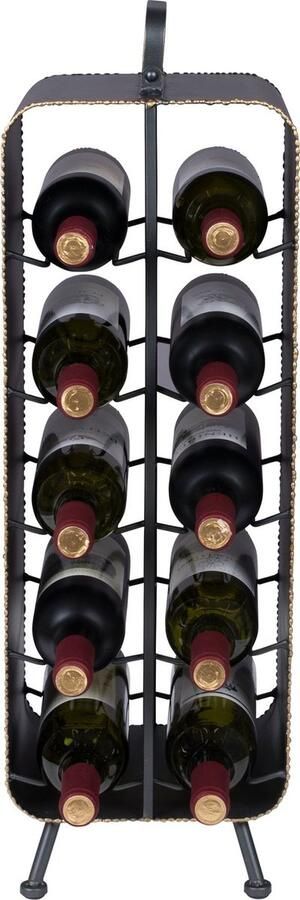 Dutchbone Wijnrek Stalwart 68 x 22cm Zwart - Foto 2