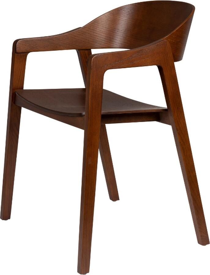 Dutchbone Eetkamerstoel Westlake Eikenhout Walnoot - Foto 2