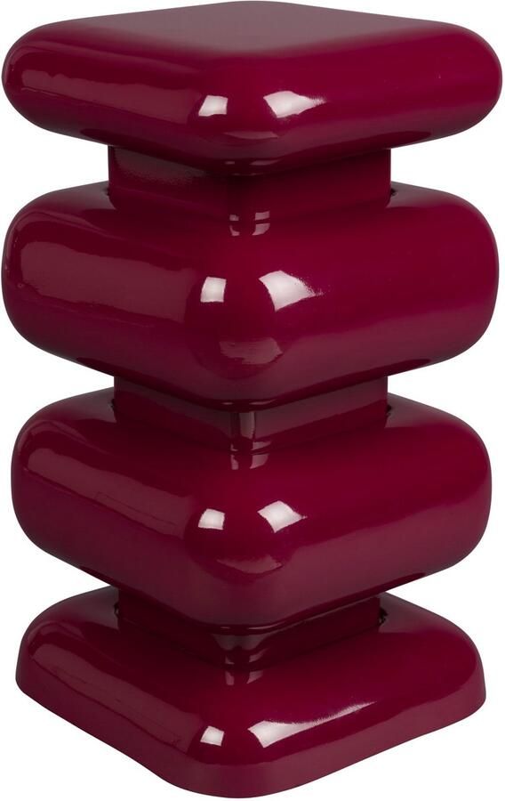 Dutchbone Stubby Bijzettafel Bordeauxrood Rood