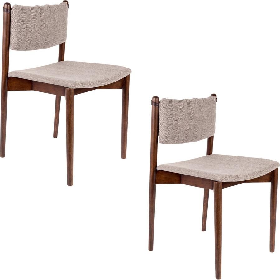 Dutchbone Torrance Eetkamerstoelen Set van 2 Multi