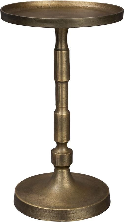 Dutchbone Bijzettafel Vinod Messing 30cm Goud Rond