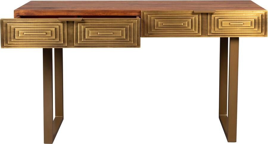 Dutchbone Volan Consoletafel Wandtafel Goud